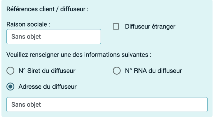Formulaire de saisie des activités accessoires.